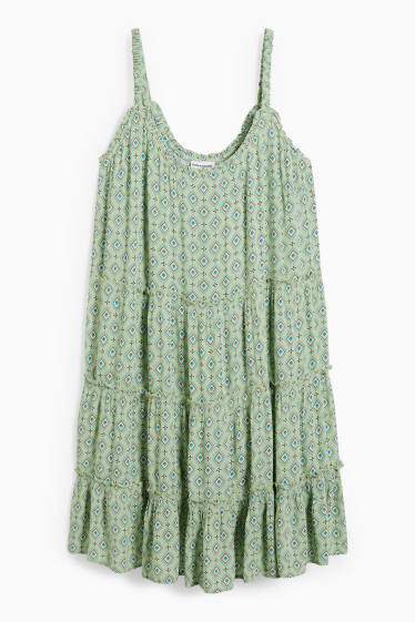 Teens & young adults - CLOCKHOUSE - dress - patterned - green