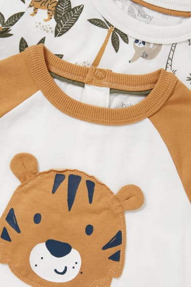 Bébés garçons - Lot de 2 - T-shirts pour bébé - blanc crème