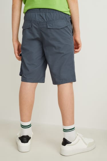 Nen/a - Pantalons curts cargo - blau fosc