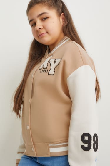 Kinder - Extended Sizes - Sweatjacke - beige