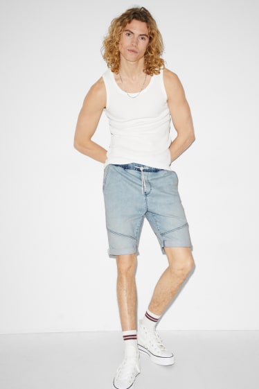 Uomo - Shorts di jeans - LYCRA® - jeans azzurro