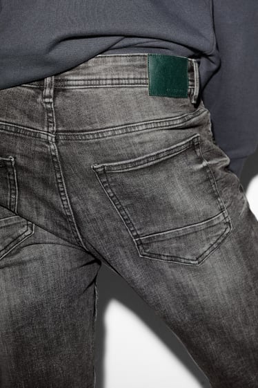Bărbați - Pantaloni scurți de blugi - denim-gri închis