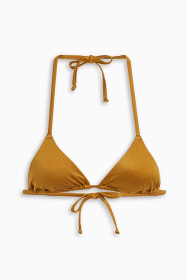 Kobiety - Góra od bikini - trójkątne miseczki - wyściełane - LYCRA® XTRA LIFE™ - złoty