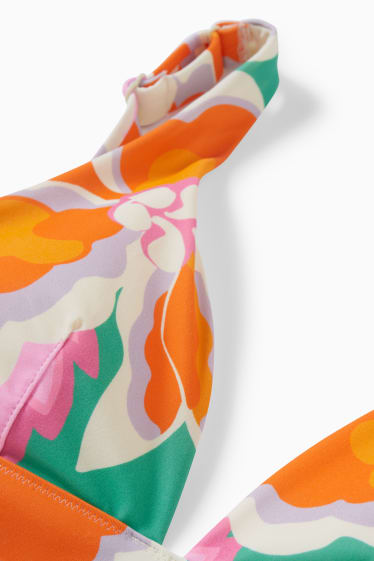 Dames - Bikinitopje - triangel - voorgevormd - LYCRA® XTRA LIFE™ - oranje