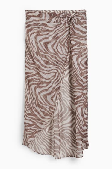 Women - Sarong - patterned - gray