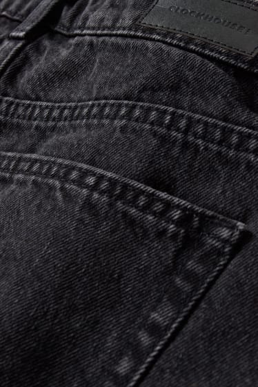 Dona - CLOCKHOUSE - texans curts - high waist - texà gris fosc
