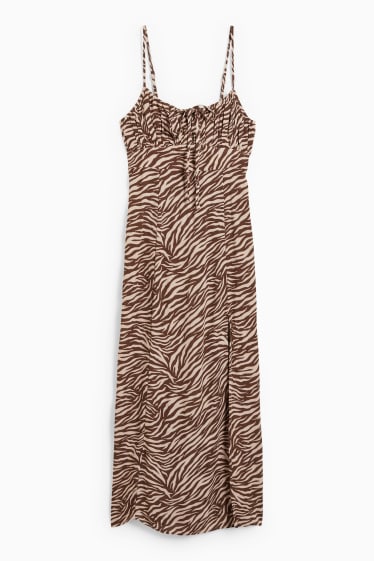 Kobiety - CLOCKHOUSE - sukienka kolumnowa - ze wzorem - brązowy