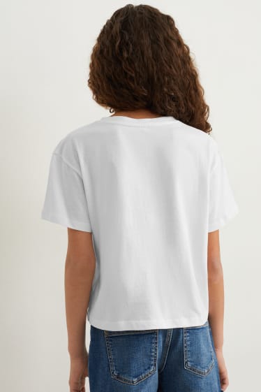 Bambine - Confezione da 2 - maglia a maniche corte - rosa