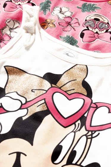 Bambini - Minnie - set - top e t-shirt - 2 pezzi - bianco crema