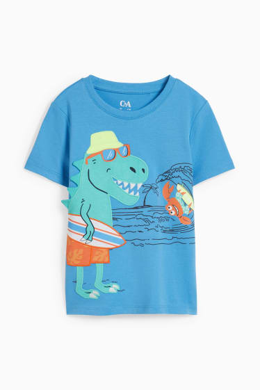 Bambini - Dinosauri - t-shirt - blu