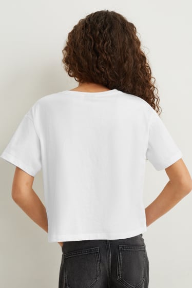 Copii - Wednesday - tricou cu mânecă scurtă - alb
