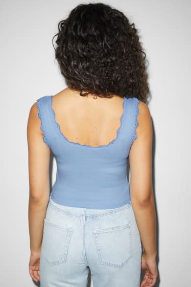 Dona - CLOCKHOUSE - top crop - blau clar