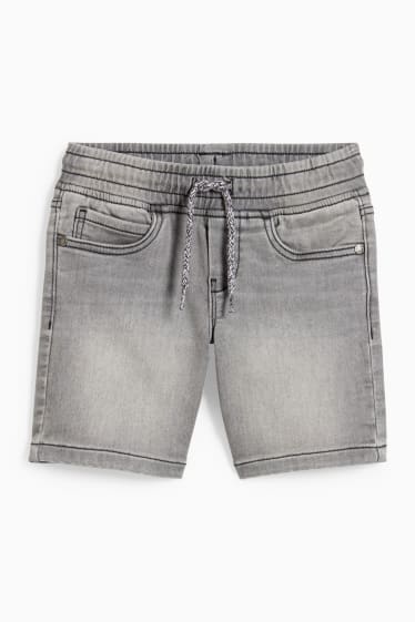 Children - Denim Bermuda shorts - jog denim - gray