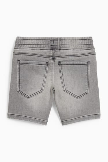 Children - Denim Bermuda shorts - jog denim - gray