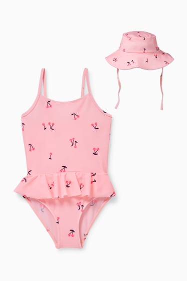 Bébés filles - Ensemble de bain pour bébé - LYCRA® XTRA LIFE™ - 2 pièces - rose