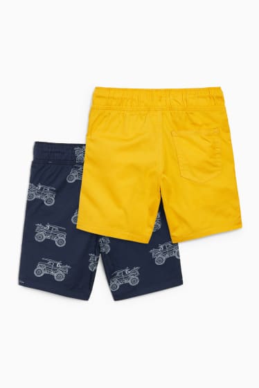 Kinder Buben - Multipack 2er - Shorts - dunkelblau