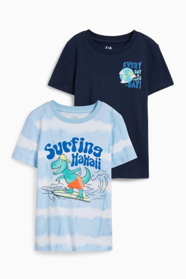 Copii - Băieți - Multipack 2 buc. - tricou cu mânecă scurtă - albastru închis