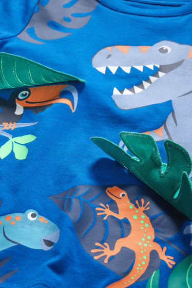 Kinderen - Dino - T-shirt - donkerblauw