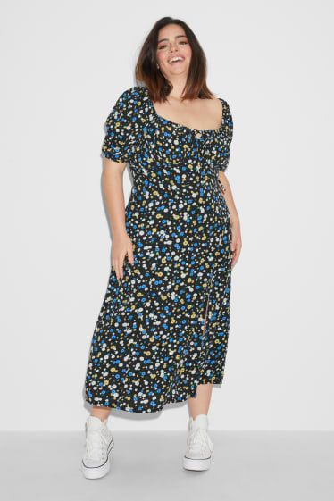 Donna - CLOCKHOUSE - vestito - a fiori - nero