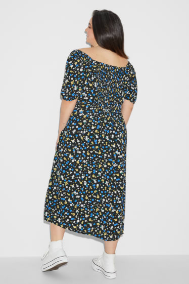 Mujer - CLOCKHOUSE - vestido - de flores - negro