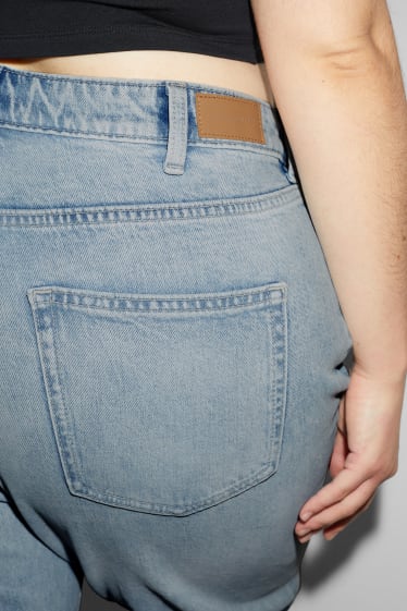 Kobiety - CLOCKHOUSE - wide leg jeans - wysoki stan - dżins-jasnoniebieski