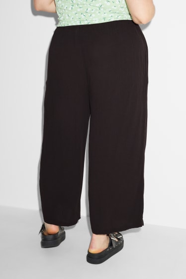 Femei - CLOCKHOUSE - pantaloni culotte - talie medie - negru