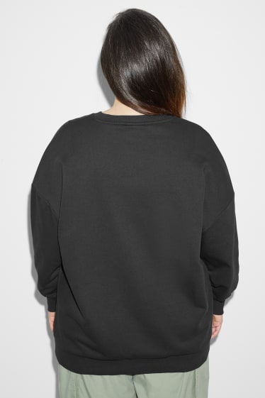 Dames - CLOCKHOUSE - sweatshirt - Mickey Mouse - zwart