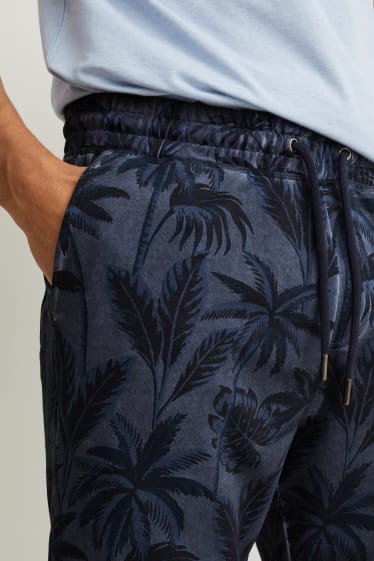 Home - Pantalons curts de xandall - blau fosc