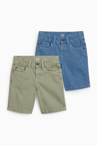 Kinder - Multipack 2er - Shorts - grün
