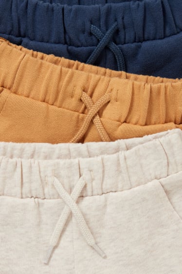 Nadons - Paquet de 3 - pantalons curts de xandall per a nadó - marró clar