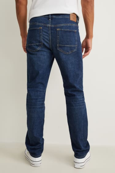 Pánské - Straight jeans - džíny - tmavomodré