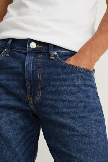 Hommes - Jean coupe droite - jean bleu foncé