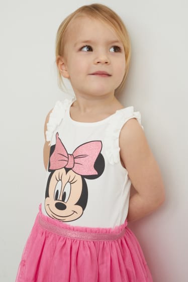 Niños - Minnie Mouse - vestido - fucsia