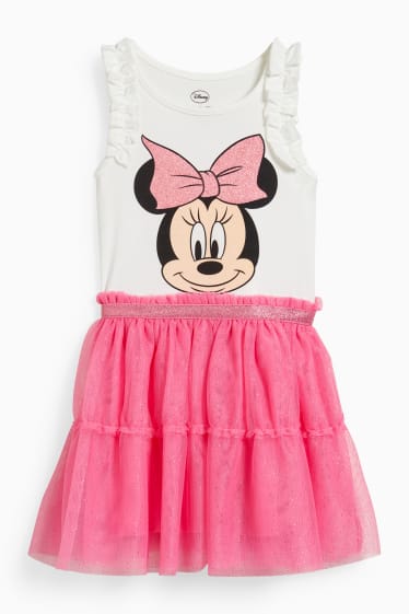 Niños - Minnie Mouse - vestido - fucsia