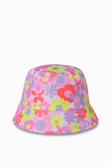 Kinder Mädchen - Wende-Hut - rosa