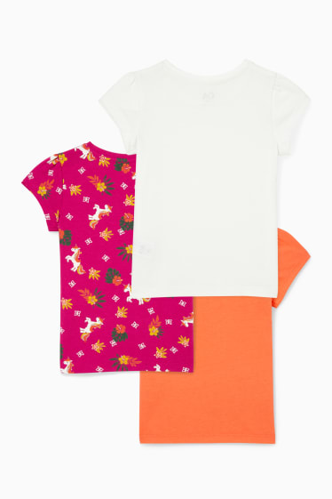 Enfants filles - Lot de 3 - T-shirts - blanc crème