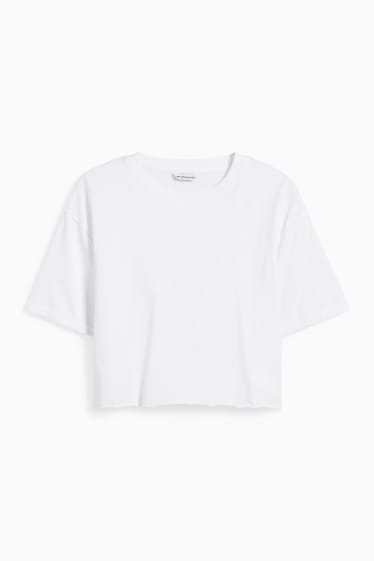 Femmes - CLOCKHOUSE - T-shirt court - blanc