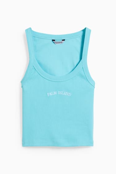 Damen - CLOCKHOUSE - Crop Top - türkis