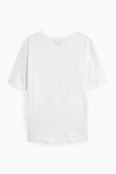 Dames - T-shirt - zuiver wit