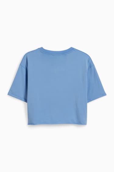 Damen - CLOCKHOUSE - Crop T-Shirt - blau