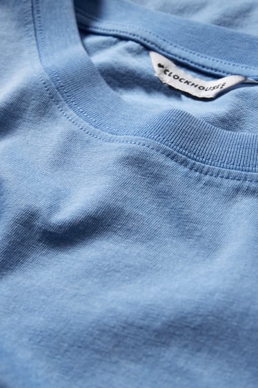Damen - CLOCKHOUSE - Crop T-Shirt - blau