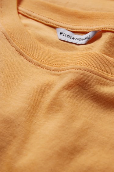 Damen - CLOCKHOUSE - Crop T-Shirt - orange