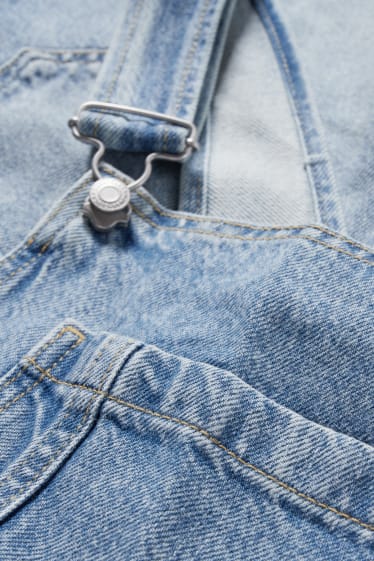 Dospívající a mladí - CLOCKHOUSE - džínové šortky s laclem - džíny - světle modré