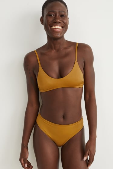 Women - Bikini bottoms - mid waist - LYCRA® XTRA LIFE™     - mustard yellow