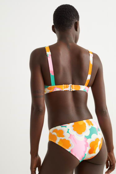 Dona - Calces de biquini - mid waist - LYCRA® XTRA LIFE™ - estampades - taronja