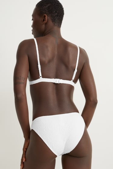 Dona - Calces de biquini - mid waist - LYCRA® XTRA LIFE™ - blanc trencat