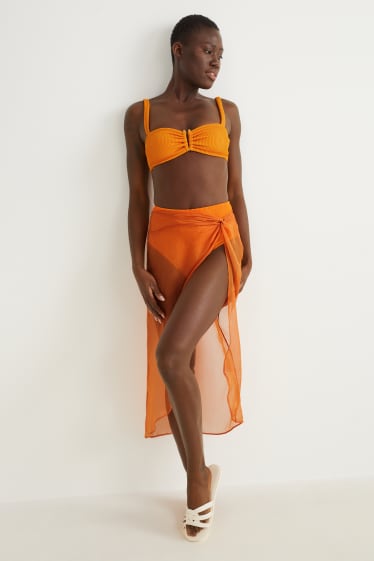 Damen - Bikini-Top - Bandeau - wattiert - LYCRA® XTRA LIFE™ - orange