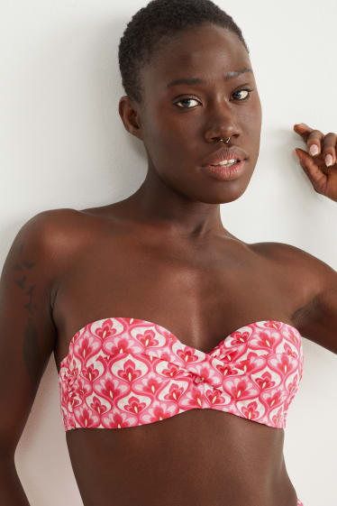 Kobiety - Góra od bikini z fiszbinami - wyściełana - LYCRA® XTRA LIFE™ - różowy