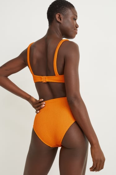 Donna - Slip bikini - vita alta - LYCRA® XTRA LIFE™ - arancione
