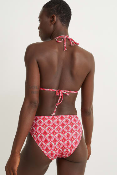 Women - Bikini bottoms - mid waist - LYCRA® XTRA LIFE™ - pink